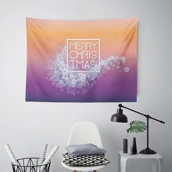 

Fashion Cool Snowflake Christmas Tapestry Stack Confidence Shape Pattern Home Decor Sofa Mat Gradient Pink Blue Purple Carpet