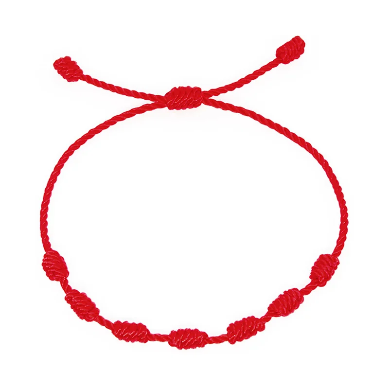 Simple Handmade Lucky Red Bracelet for Kids Red Rope Knot Bracelets Baby Lucky Bracelet Jewelry