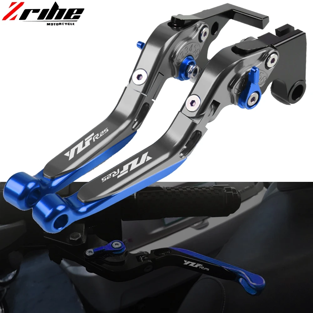 Для YAMAHA YZF R25 YZFR25 2015 2016 2017 аксессуары для мотоциклов с ЧПУ Складные рычаги ручного