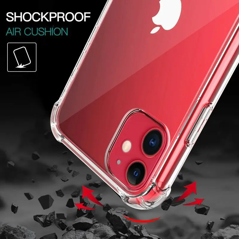 Ультратонкий Мягкий Прозрачный Кристальный чехол из ТПУ для IPhone 11 PRO XR XS MAX 6 6S 7 8 Plus прозрачный противоударный чехол-бампер