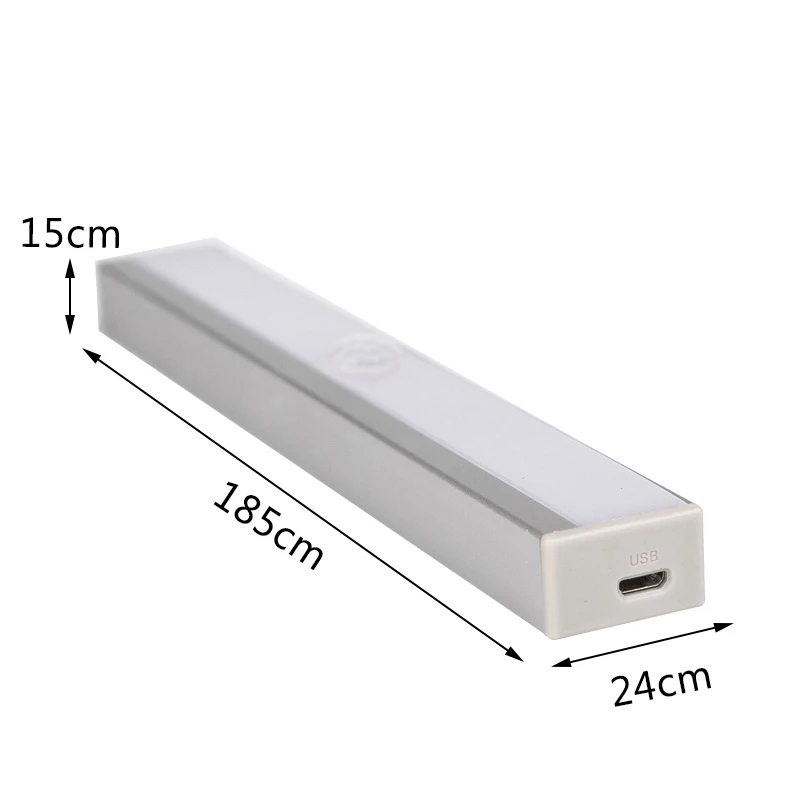 Dozzlor USB Powered Charging Night Light Wireless Sensor Led Lamp White Cabinet Wardrobe Light