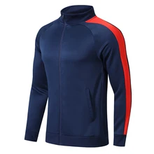 Уличная спортивная куртка для бега мужские дышащие тренировочные футбольные куртки трикотажные для фитнеса и бега пальто толстовка на молнии