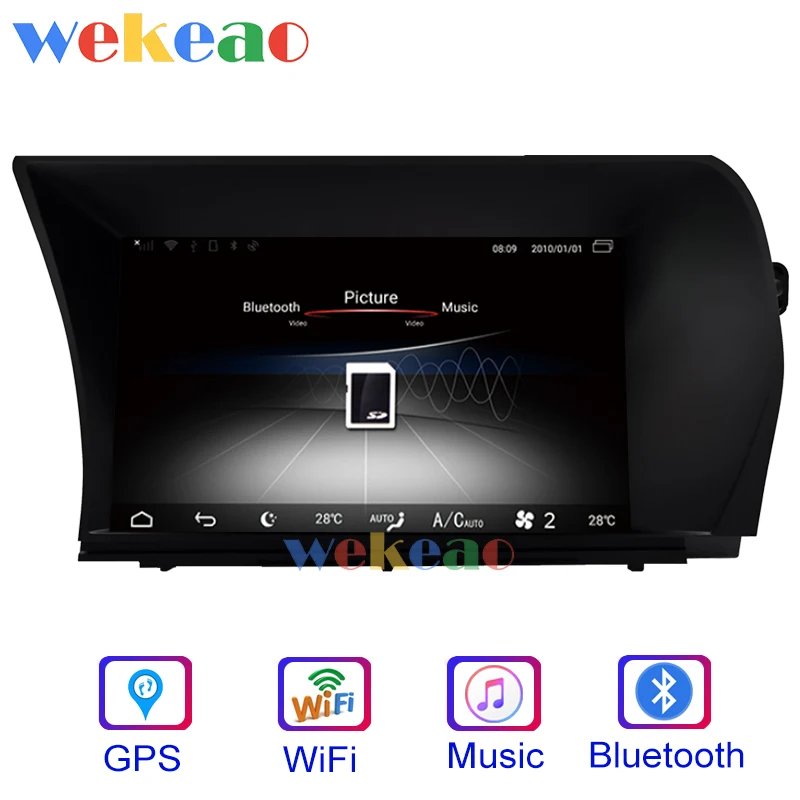 Wekeao сенсорный экран " Android 7,1 автомобильный Dvd мультимедийный плеер для Mercedes Benz W216 S класс радио Automotivo 2006