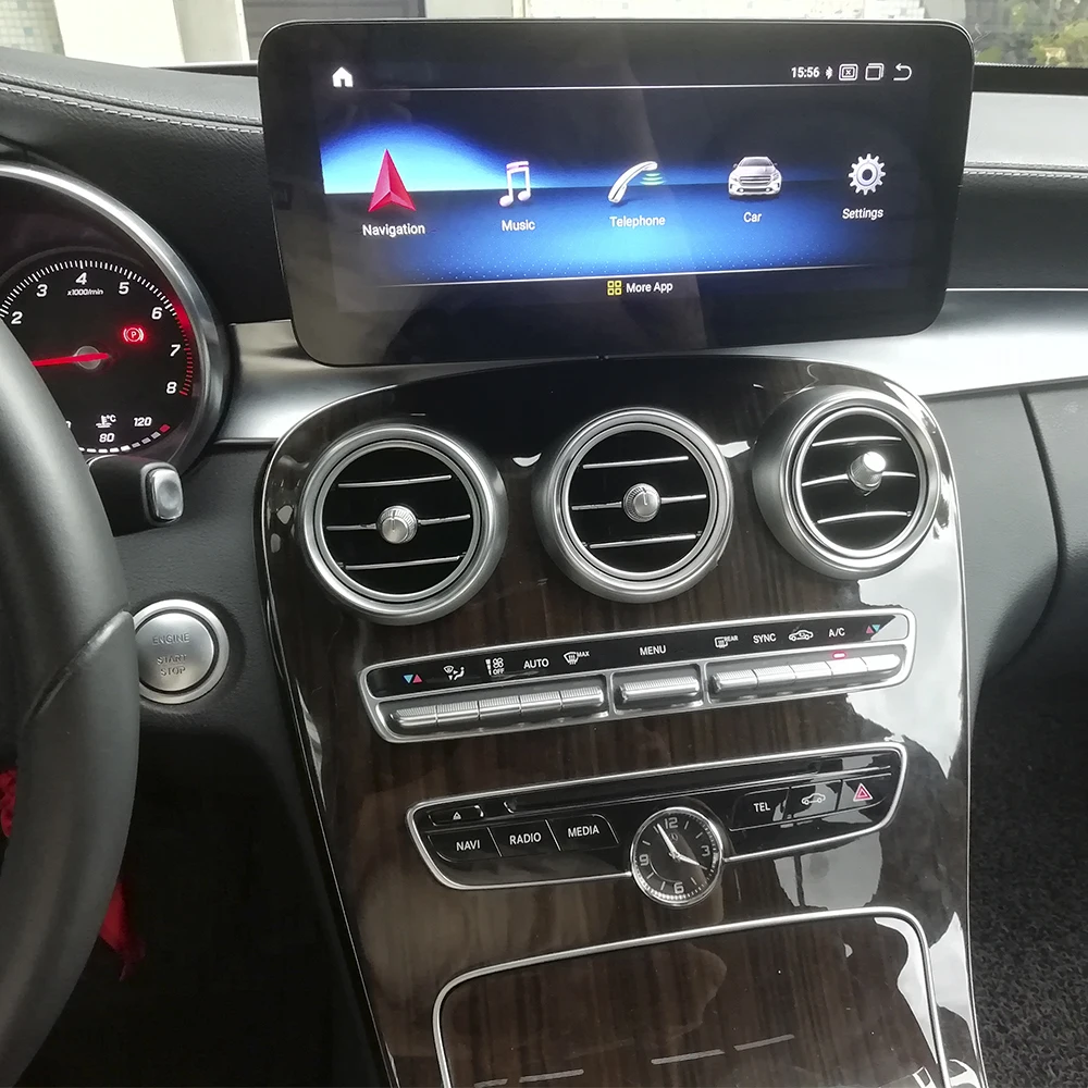 Автомобильный мультимедийный экран Navi 10 25 &quot Android для Mercedes Benz C Class W205 2015 2018