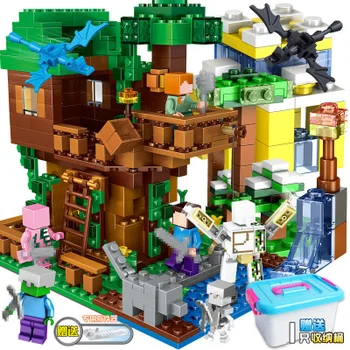 

Minecraftinglys Children's Puzzle Assembled Building Block Toys Figures Brick Children's Educational Toy for Children Micro Gift