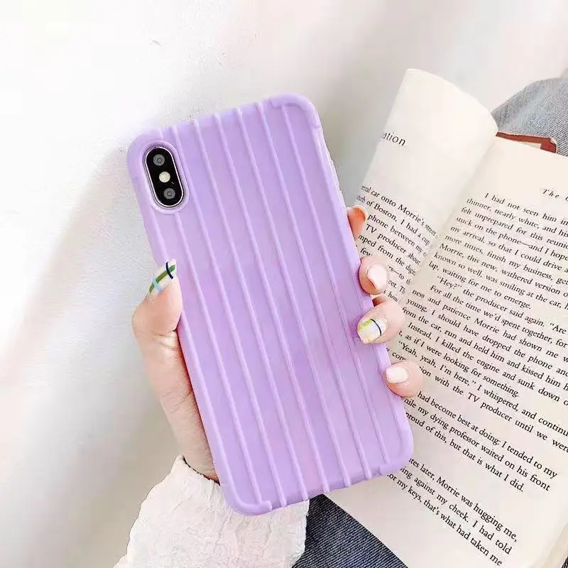 Модный чехол для iPhone X Xs Max XR 6 6s 7 8 Plus 11 Pro, привлекательный мягкий силиконовый защитный чехол из ТПУ - Цвет: Purple