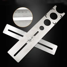 Инструмент бурения мрамора пробивая керамическая плитка Портативный Регулируемый нержавеющий локатор отверстия из нержавеющей стали руководство точные весы пол