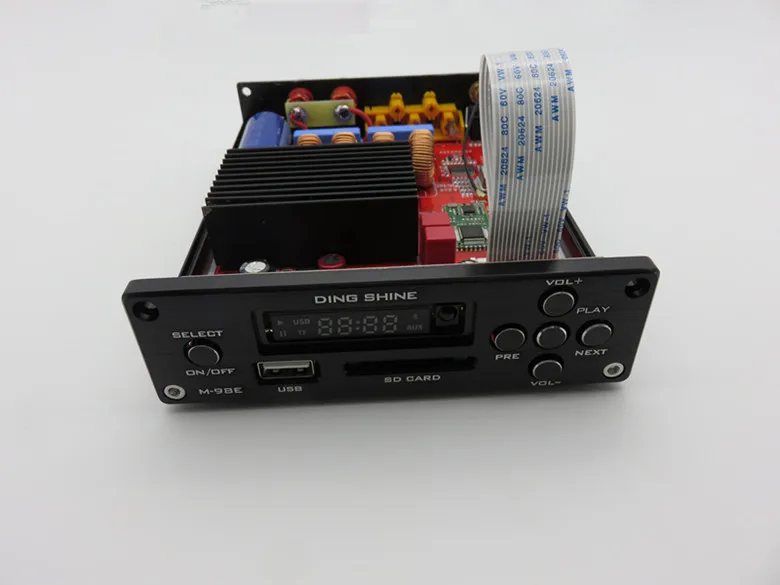 KYYSLB DC12~ 32 В M-98E 160 Вт* 2 TDA7498E 4,0 Bluetooth усилитель Настольный HIFI напольный динамик 2 канала цифровой усилитель с SD USB