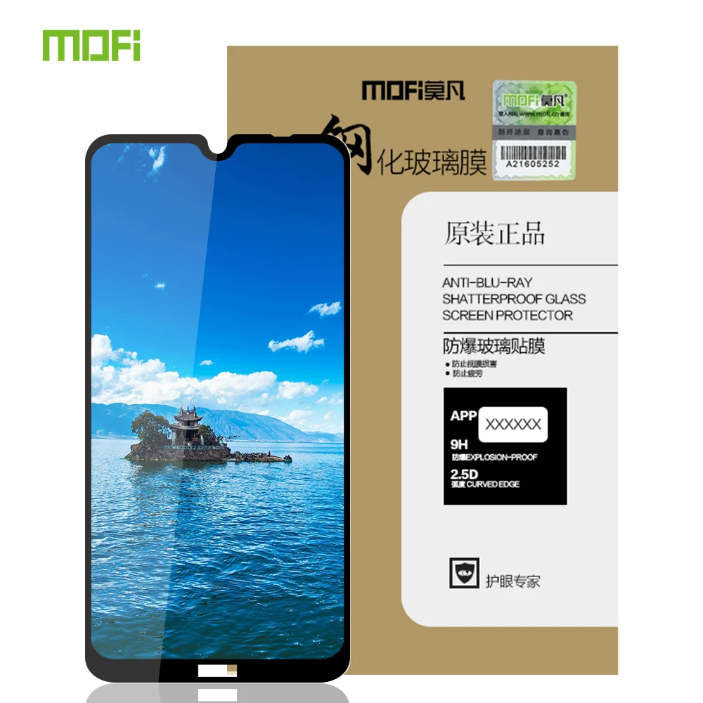 Redmi Note 8T MOFi Закаленное стекло пленка для Xiaomi Redmi Note 8T 9H полная Защита экрана для Xiaomi Redmi Note8T стекло