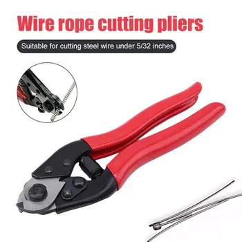 

Stainless Steel Cable Cutter Wire Rope Shearing Forceps for Bicycle Cable and Housing 5/32 inch Steel Wire Rope Scissors Tools