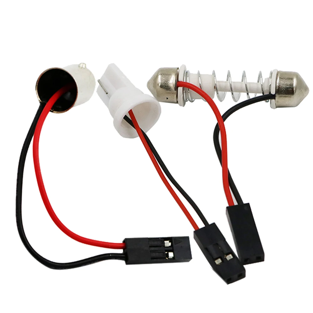 YSY 10 шт. T10 Ba9s T4w Festoon соединительные Проводные кабели для светильник Светодиодная