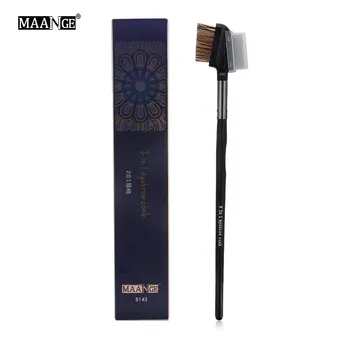 

MAANGE 1Pcs 2 in 1 Dual Use Eyebrow Comb Eyelashes Extension Applicator Brush Professional Cosmetics Beauty Make Up Brushes Tool