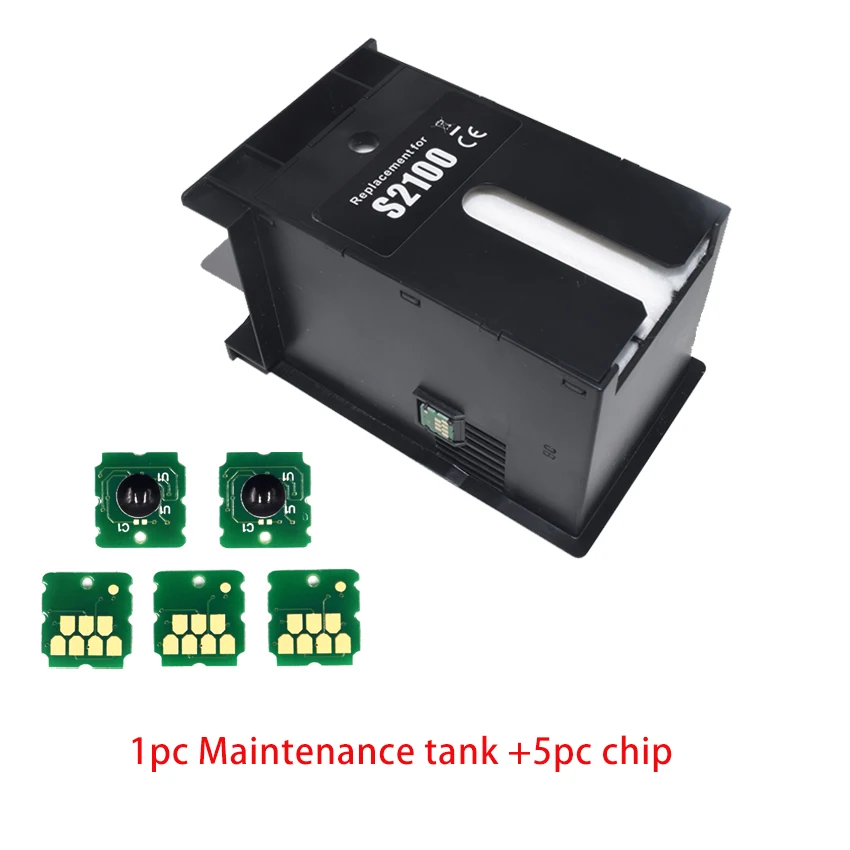 C13S210057 SC13MB Maintenance Tank For Epson F500 F501 F570 T3170 T5170 F571 T2100 T3100 T5100 T3160 F530 Printer Waste Box Chip