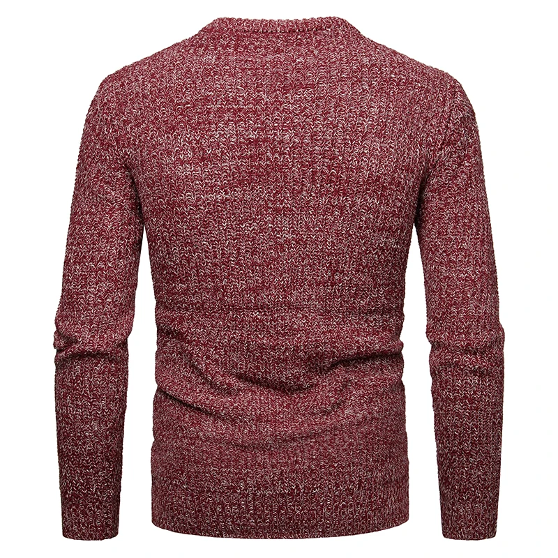 Мужской Повседневный пуловер с круглым вырезом, мужской свитер, вязаный теплый зимний трикотаж, Мужская одежда, 3XL