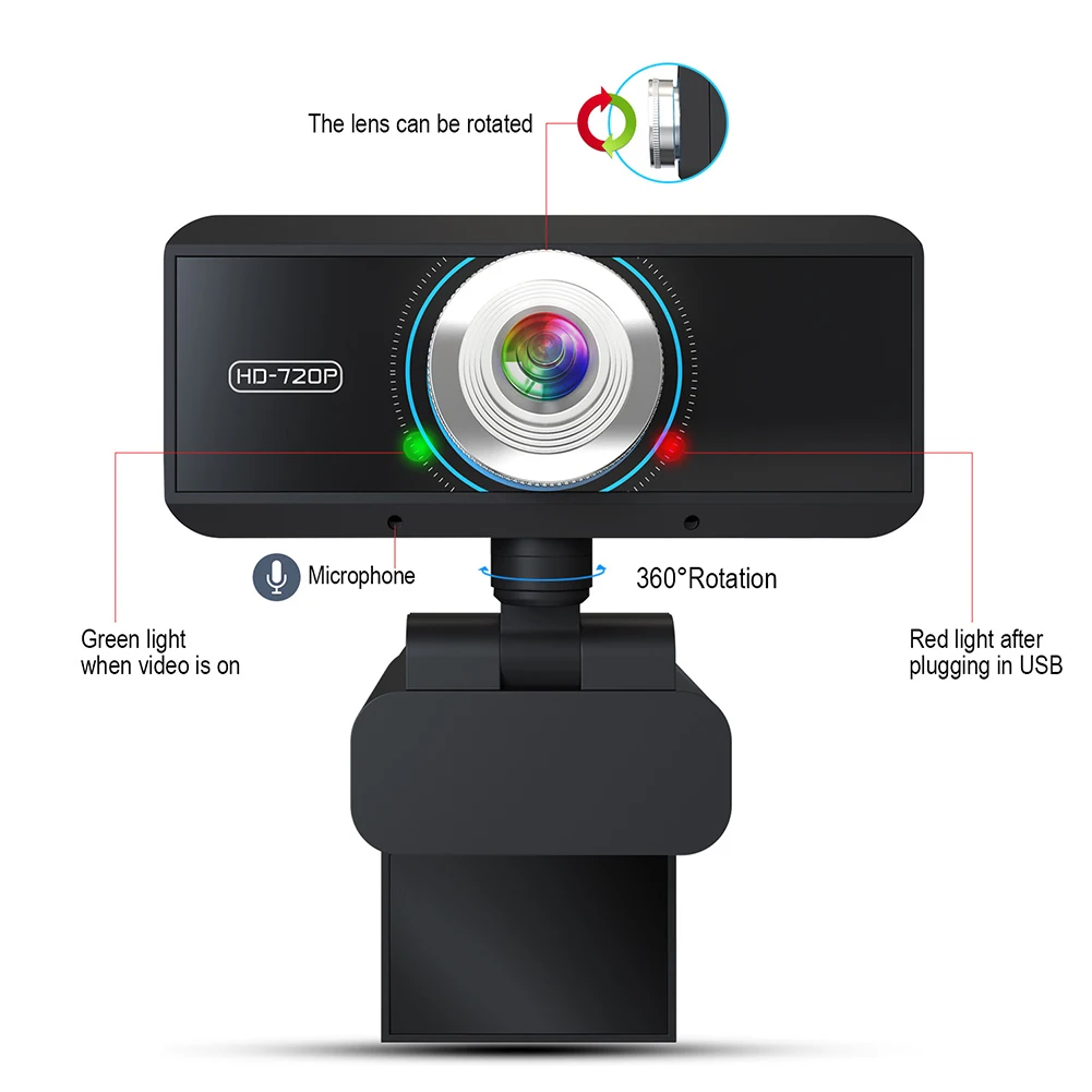 

HD 1080P Webcam Built-in Microphone Auto Focus High-end Video Call PC Laptop Web Camera NC99