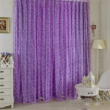 

New Circle Pattern Room Voile Window Curtains Sheer Panel Drapes Scarfs Curtains for Living Room the Bedroom Kitchen Blinds