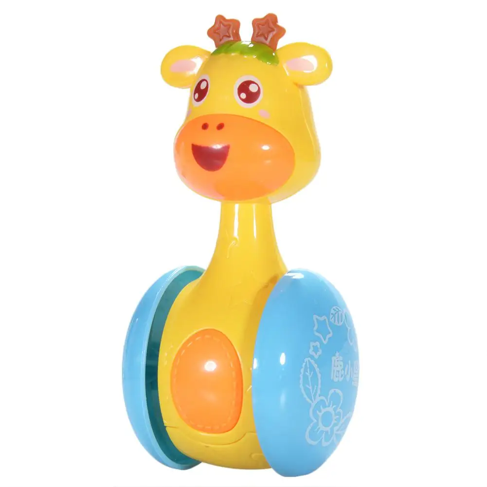 Kuulee кукла-неваляшка с жирафом, детские игрушки, милые погремушки, кольцо, Колокольчик для новорожденных 3-12 месяцев, развивающая игрушка для раннего возраста - Цвет: Multicolor