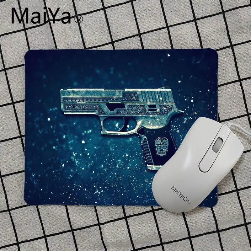 No Lock Edge18x22cm Maiya высокое качество счетчик Strike пистолеты cgso коврик для мыши геймерская игра коврики Лидер продаж подставка под руку мышь - Цвет: No Lock Edge18x22cm