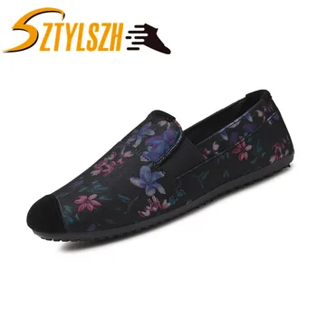 

Luxury Print Men Loafers Fashion Party Banquet Men Dress Shoes Designer Smoking Slipper Men Flats Shoes Casual Shoes Zapatillas