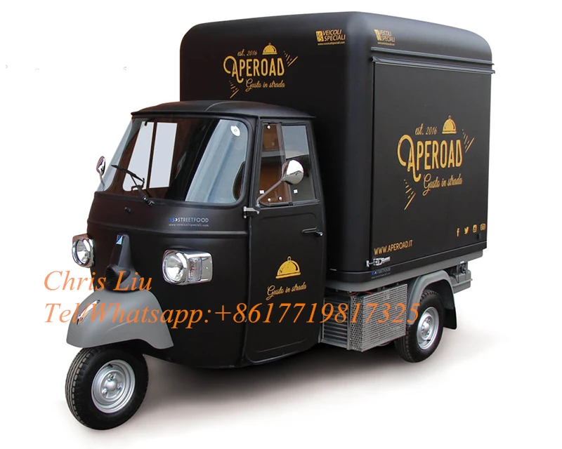 PIAGGIO APE США на заказ Piaggio APE классический пищевой грузовик на продажу