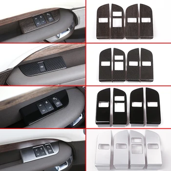 

4Pcs ABS Plastic Child Safety Door Lock Switch Panel Cover Trim For Land Rover Discovery 5 LR5 L462 2017 2018 Car Accessory LHD