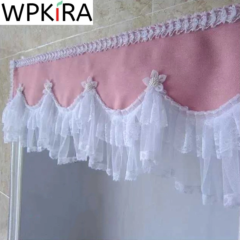 Korean Lovely Pink Half Curtain Valance For Girls Princess Bedroom