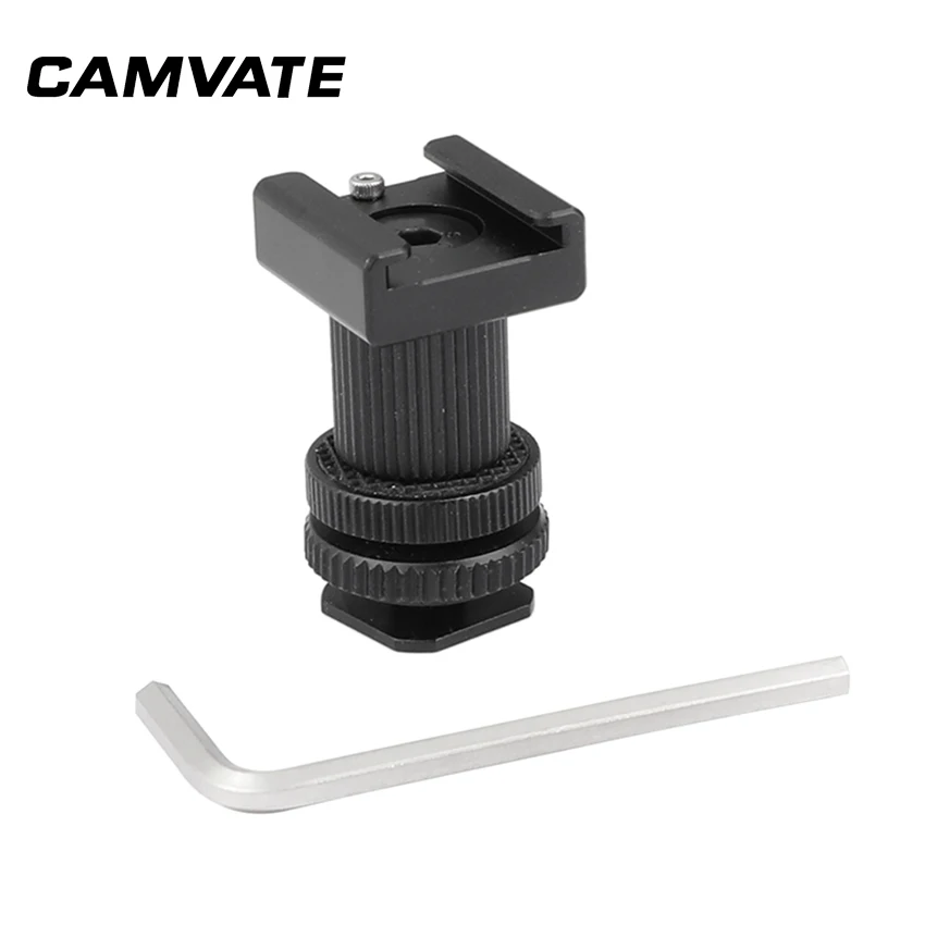 

CAMVATE Double-ended Cold Shoe Mount Bracket Adapter C2317