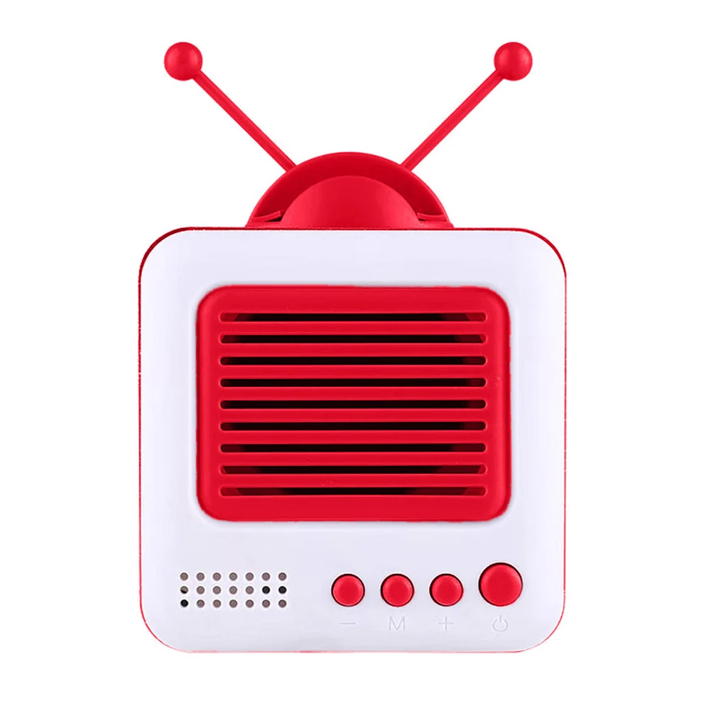 Red Стерео кронштейн фильмы мобильный телефон Bluetooth Динамик ТВ музыкальный плеер Ретро карманный домашний аудио электрический портативный мини беспроводной - Цвет: Red