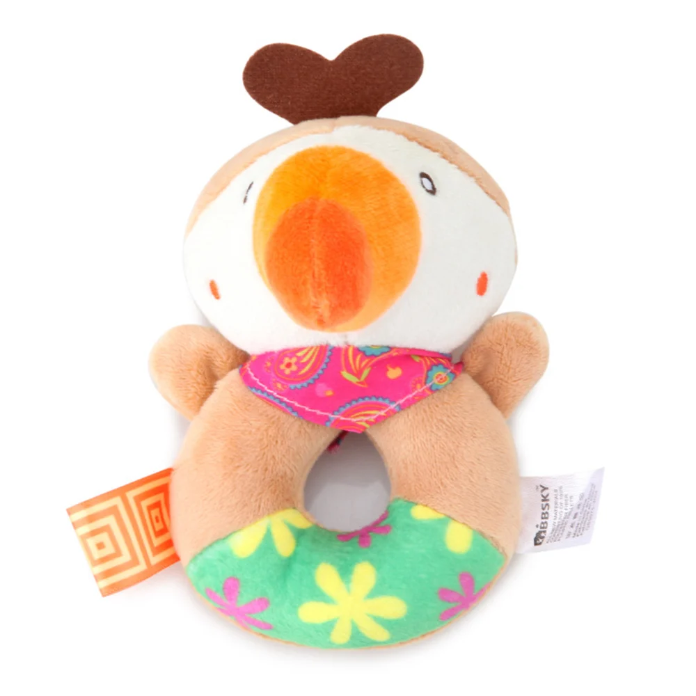 Rattle Cute Toys For Baby Cartoon Puppy Dand Bell Musical Mobile Soft Learning Education Toy For 5
