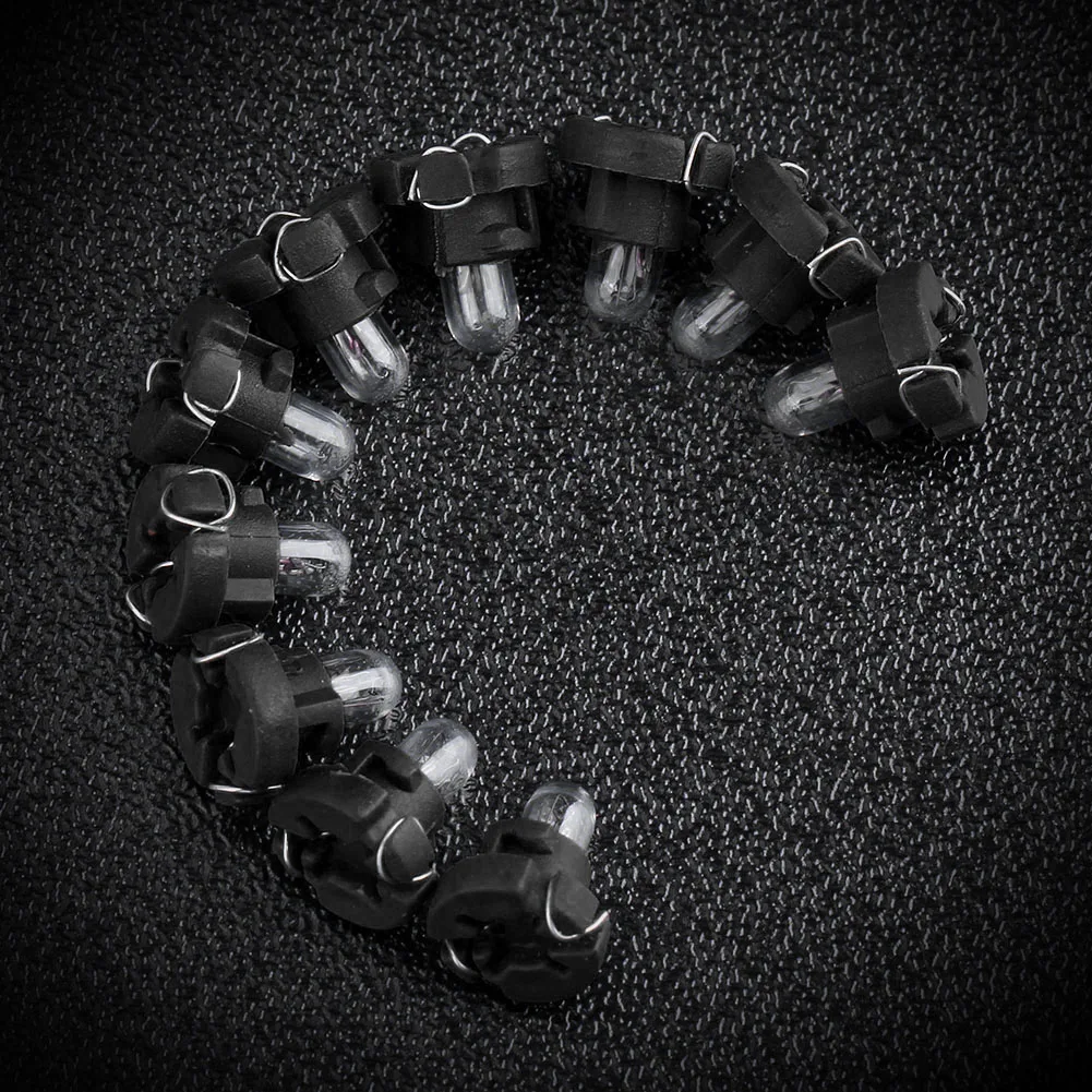 10 Lampadine T3 LED 12V Per Cruscotto Auto E Moto - Luci Interne Gialle, Diametro 3mm