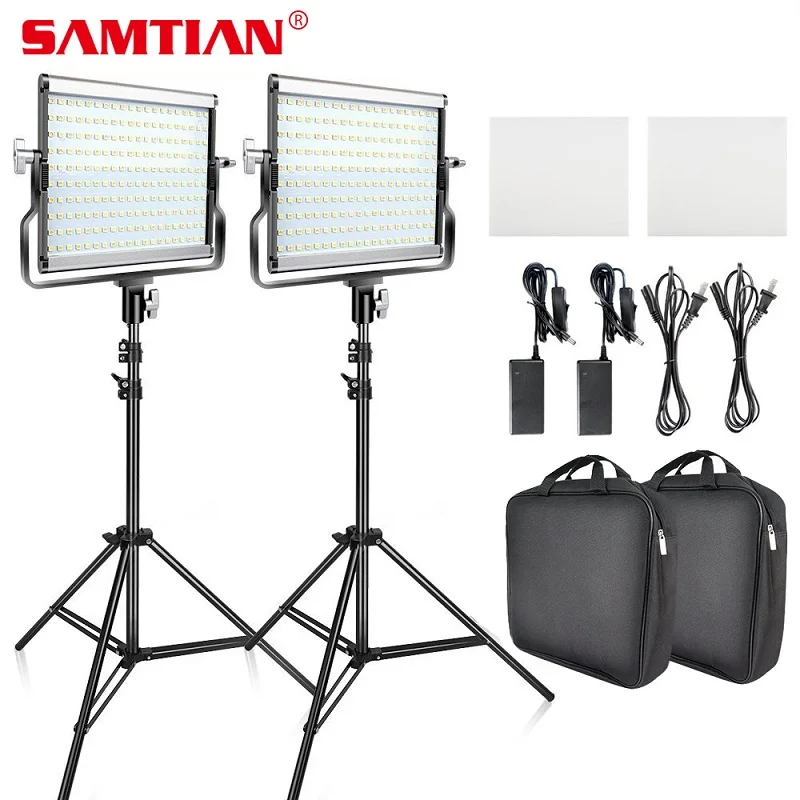 Samtian Video Light L4500 2 Kit Panel Light Dimmable 3200k 5500k