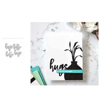 

Metal Cutting dies hello Die cut Scrapbooking Paper Craft Handmade Card Punch Art Cutter Decorative Stencil