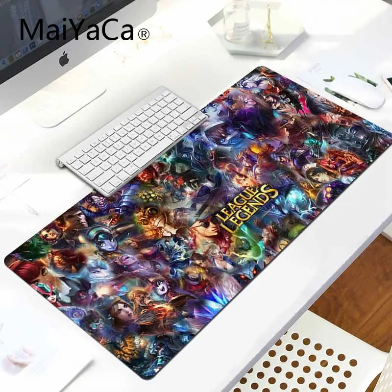 MaiYaCa дизайн Лига Легенд большой коврик для мыши PC компьютерный коврик игровой коврик для мыши - Цвет: LockEdge 30X90cm