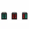 Double Boat Rocker Switch 6 Pin On-Off With Green Red Light 20A 125VAC ► Photo 2/6