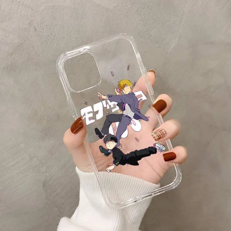 Mob Psycho 100 Anime Phone Case for iphone 13 11 12 pro XS MAX 8 7 6 6S Plus X 5S SE 2020 XR case