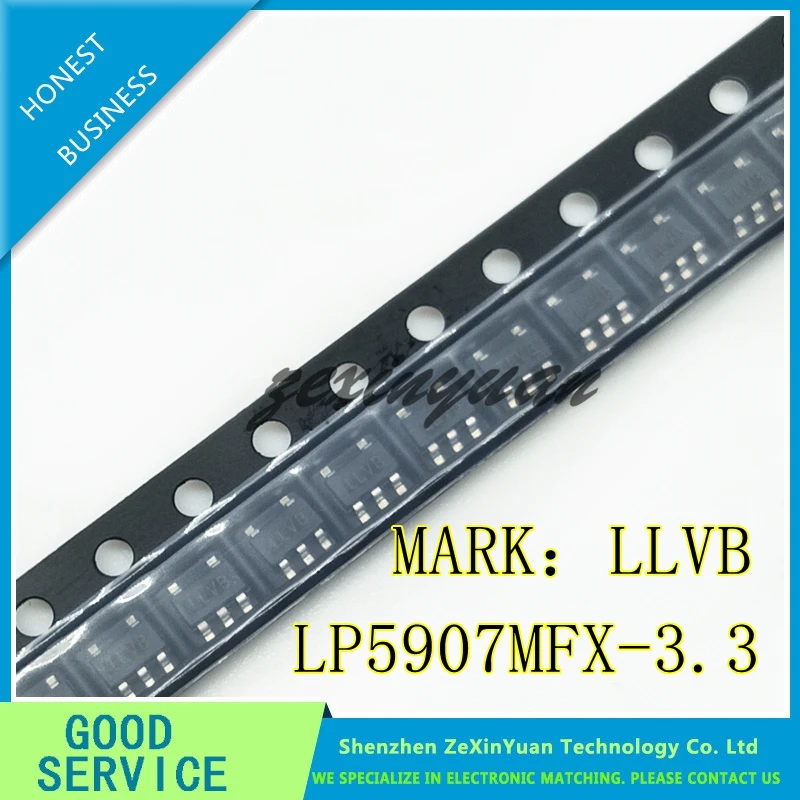 

20PCS/LOT LP5907MFX-3.3/NOPB LP5907MFX-3.3 LP5907MFX LP5907 LLVB IC REG LDO 3.3V 0.25A SOT23-5