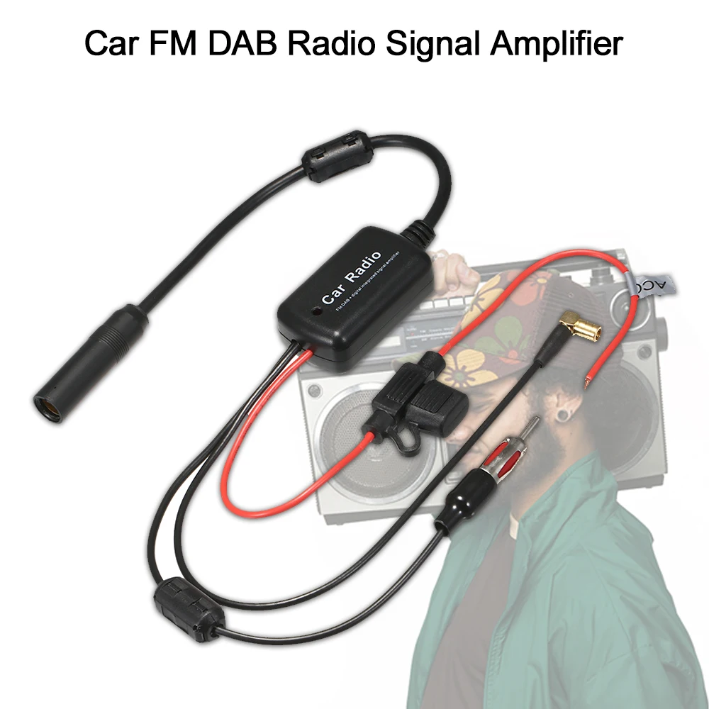 Новый универсальный автомобильный FM DAB радио усилитель Сигнала Антенна сигнала