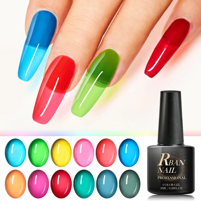 8Ml Jelly Gel Polish Manicure Traslucida Gel Di Cristallo Vernice Semi Permanente Soak Off Uv Led Gel Smalto Per Unghie