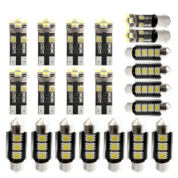 

21pcs/set LED Car Interior Light Bulbs Kit License Plate Dome Trunk Lamp White For Universal Auto LED Light Bulbs