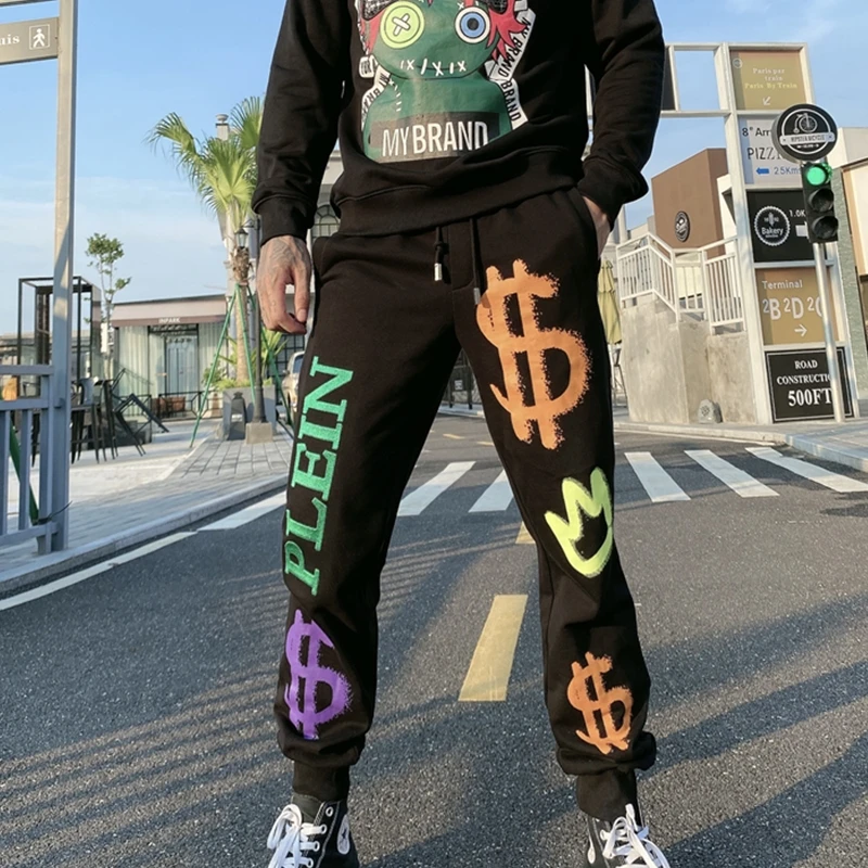 Alex Plein спортивные штаны с принтом граффити уличная спортивная одежда для бега в