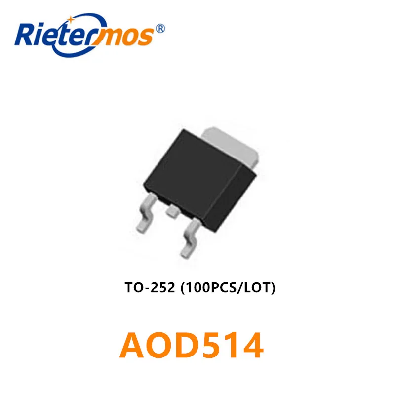 100 шт AOD514 D514 T0-252 SMD | Электроника
