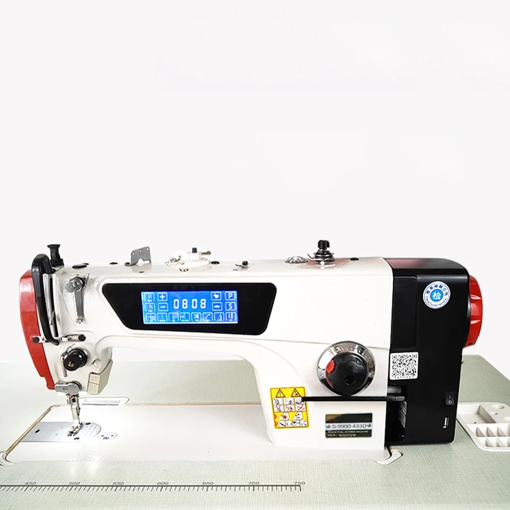 Computer direct drive flat sewing machine automatic high speed industrial sewing machine with table