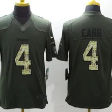 Оакленд Дерек Карр Халиль Мак Амари Купер Белый Черный Зеленый Салют Джерси