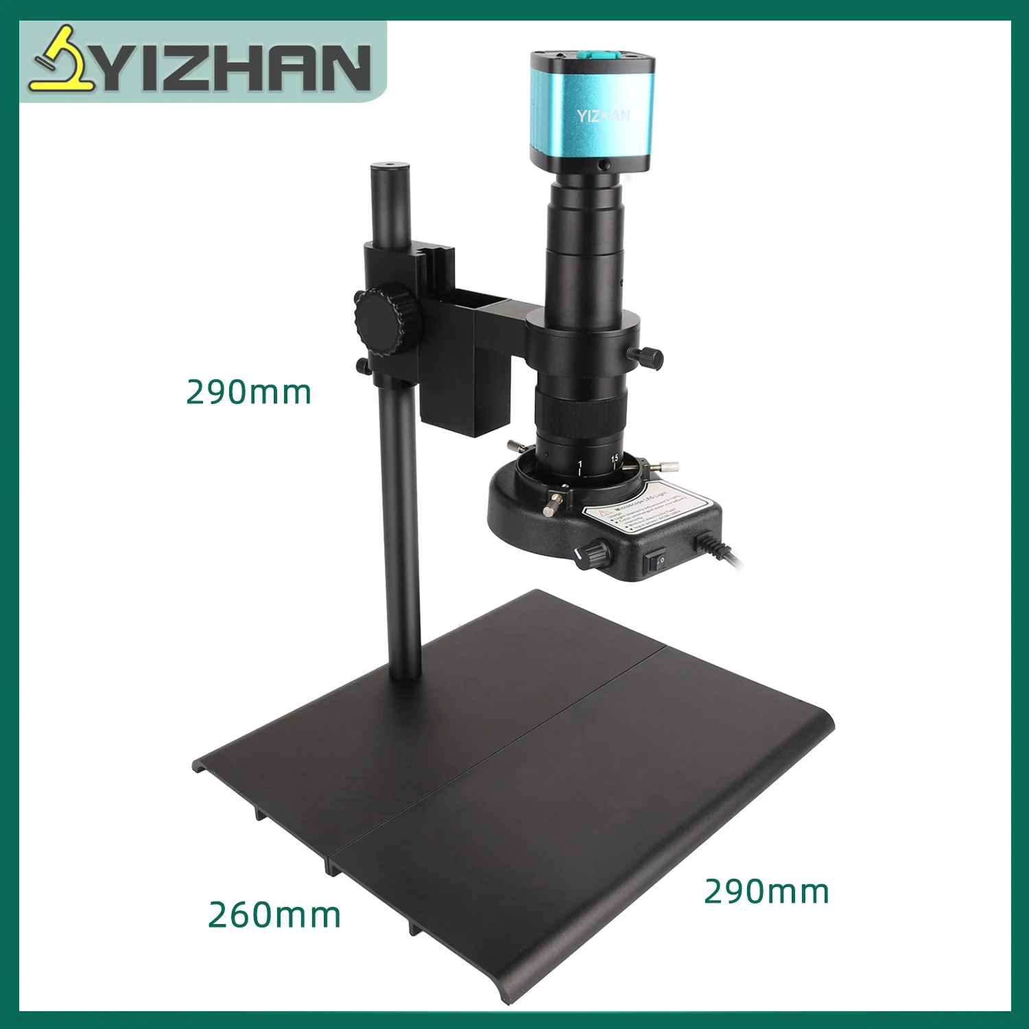 YIZHAN 60MP 48MP 4K USB HDMI VGA vidéo numérique Microscope monoculaire caméra Continus Zoom 180X 215x outils de réparation de téléphone à souder
