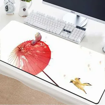 

Yuzuoan Funny bird landscape large game mouse pad one-piece mouse keyboard learning slip desk pad custom photo customization
