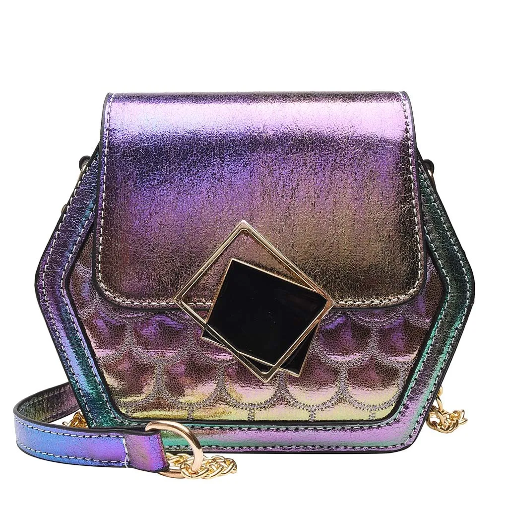 Сумки через плечо для женщин Bolsos Mujer De Marca Famosa красочные рыбы Patton Polygon сумка модная Наплечная Сумка