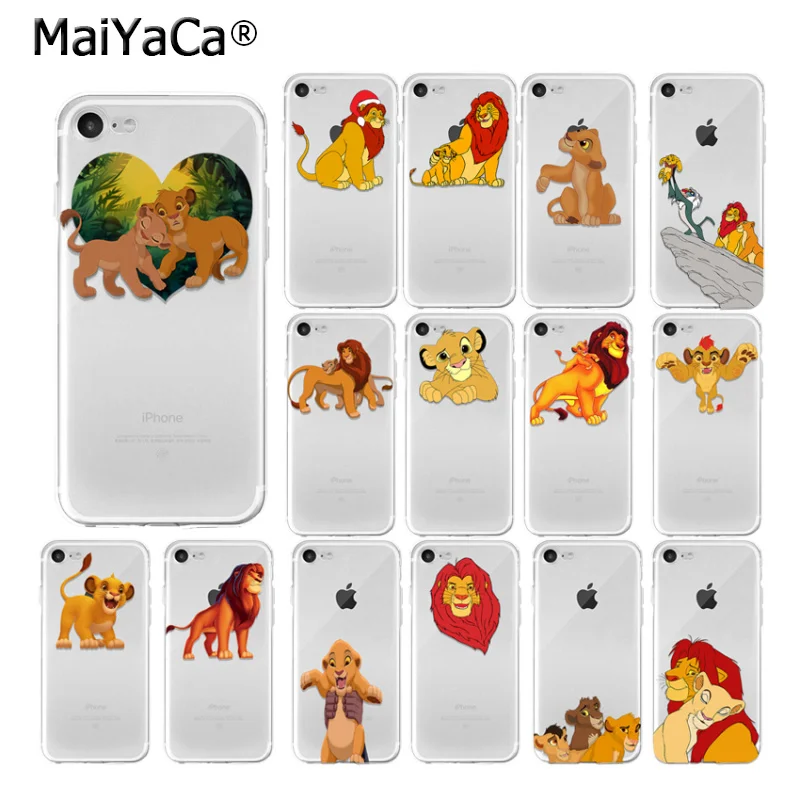 

MaiYaCa The Lion King Custom Photo Soft Phone Case for Apple iPhone 8 7 6 6S Plus X XS MAX 5 5S SE XR Cover