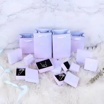 

Cardboard Jewelry Boxes Set Gifts Present Storage Display Boxes For Necklaces Bracelets Earrings Rings Necklace Square Rectangle