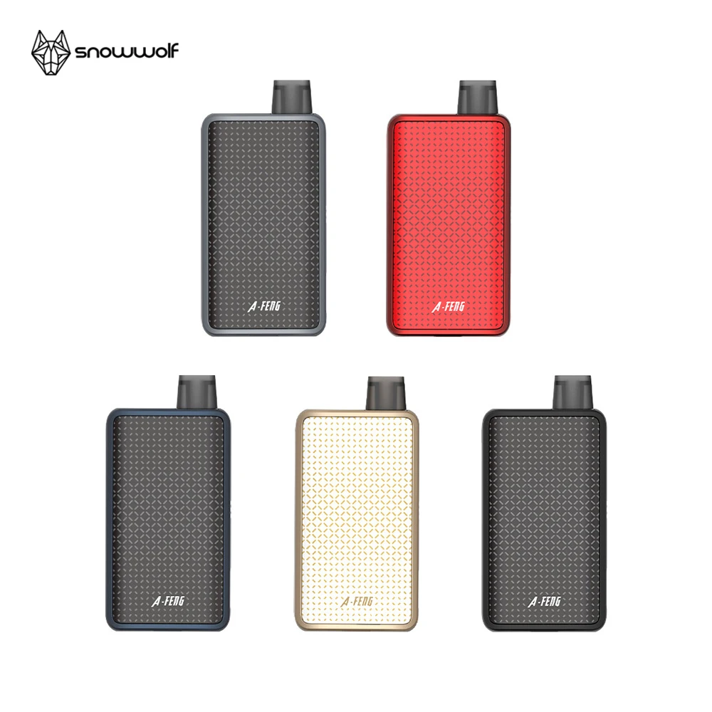 Original Snowwolf Afeng Pod Kit With 3ml Cartridge Mesh Coil Electronic Cigarette 22W Powered By 18650 Battery Mod Vape Kit