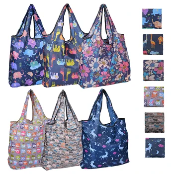 

Polyester Folding Shopping Bag Hot Sale Large Two-in-one Cartoon Environmental Protection Shoulder Storage Bag X9X085262